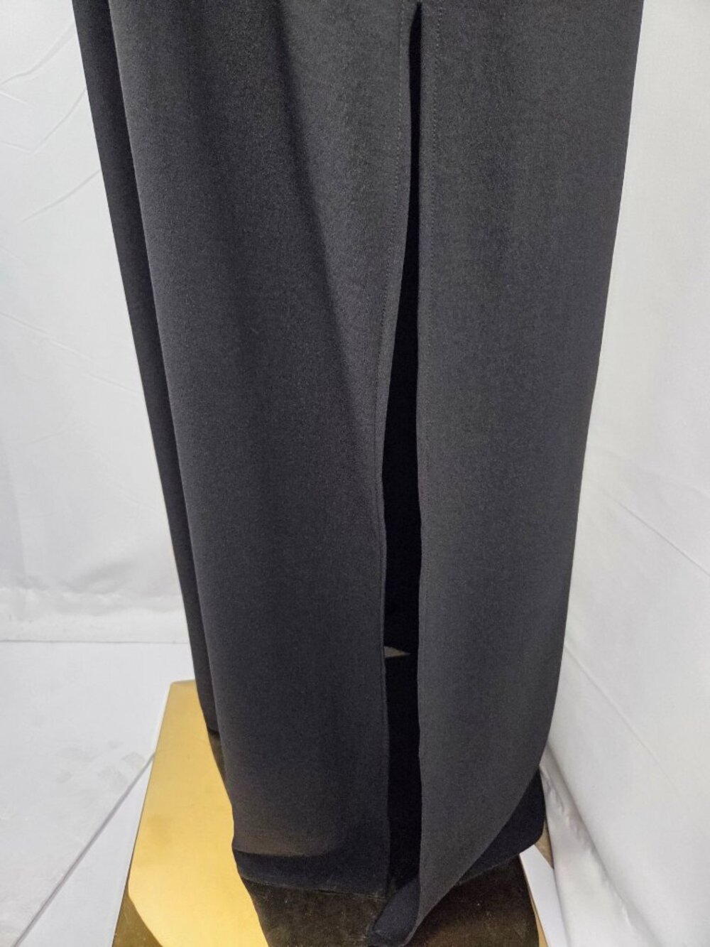 Lulus Salt Water Breeze Tie-Strap Maxi Dress Size M Scoop Neckline Black EUC - Picture 8 of 13